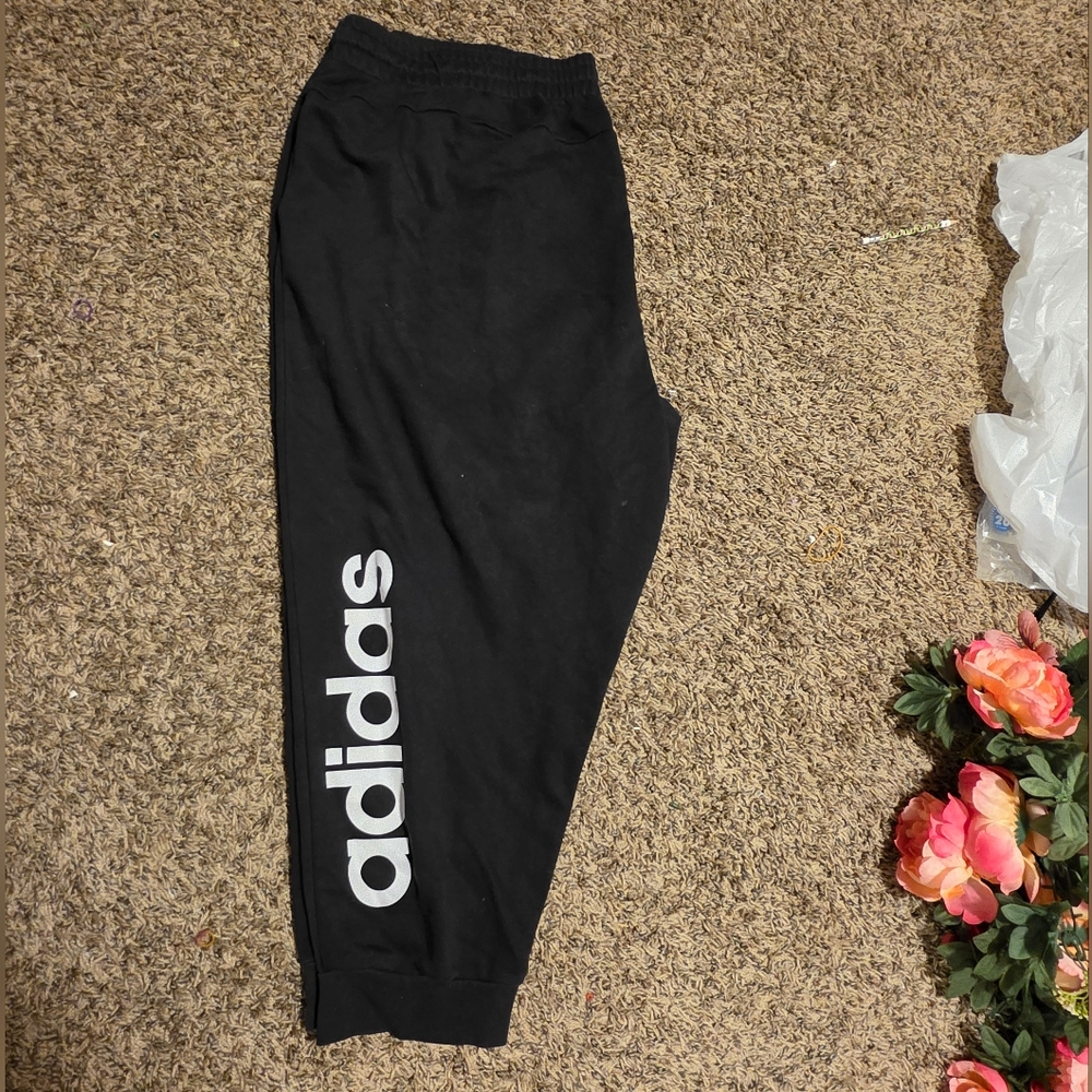 Adidas Plus Size 4x Black Jogger Pants